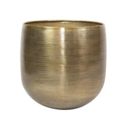 Pflanzgefäß 'Rowen', Gold, Ø 38 X H 30 Cm -Garten Sicht Verkäufe 3210801621 Pflanzgefaess Rowen gold D 38 x H 30 cm 114987