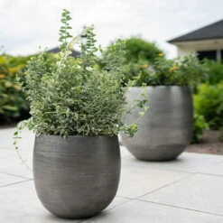 Pflanzgefäß 'Rowen', Silber, Ø 38 X H 30 Cm -Garten Sicht Verkäufe 3210801625 3210801626 3210801627 3210801628 Pflanzgefaess Rowen silber 2 114999 1