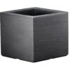 Pflanztrog "Kubus" Anthrazit, Ca. 50x50x40 Cm, Füllvolumen 55 L