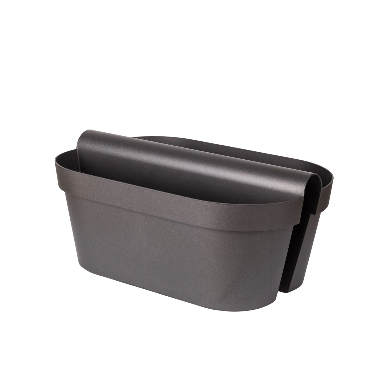 Balkon-Pflanzkasten „Be Up Duo“ In Der Farbe Anthrazit, 50 Cm / 18 Liter 1 Balkon-Pflanzkasten „Be Up Duo“ In Der Farbe Anthrazit, 50 Cm / 18 Liter