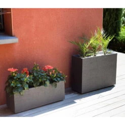 Pflanzkasten Graphit Crunch High, Anthrazit, L 78,5 X B 29,5 X H 60 Cm -Garten Sicht Verkäufe 3230101030 Pflanzkasten Graphit Crunch High anthrazit L78 5xB29 5xH60cm 46Ltr 4 59184