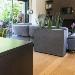 Pflanzkasten 'Volcania Crunch High', Anthrazit, Kunststoff -Garten Sicht Verkäufe 3230101089 Pflanzkasten Volcania Crunch High anthrazit L99xB29xH78cm 63l3 75441