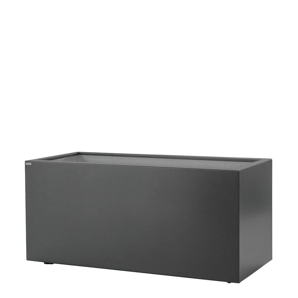 Gartensilber Pflanztrog Quader Mit Rollen, Anthrazit 1 Gartensilber Pflanztrog Quader Mit Rollen, Anthrazit