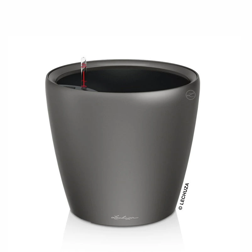 LECHUZA Classico Premium 50 LS, Anthrazit-metallic, All-in-One-Set, Ø 50 Cm H:47 Cm 3 LECHUZA Classico Premium 50 LS, Anthrazit-metallic, All-in-One-Set, Ø 50 Cm H:47 Cm – Bild 3