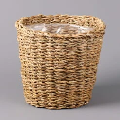 Seegraskorb 'Gaby' Mit Folieneinsatz, Natur, 25 Cm Ø