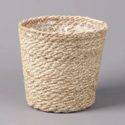 Jutekorb 'Nature' Mit Folieneinsatz, Natur, 15 Cm Ø, 3er-Set