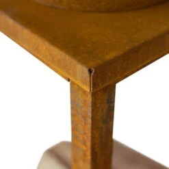 Edelstahl-Feuerstelle 'Fyro 80', Rost, 100 X 100 X 80 Cm -Garten Sicht Verkäufe 3920100738 Feuerstelle Fyro 80 Rost Optik 2 125221