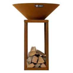 Edelstahl-Feuerstelle 'Fyro 80', Rost, 100 X 100 X 80 Cm -Garten Sicht Verkäufe 3920100738 Feuerstelle Fyro80 Rost Optik 1 109394