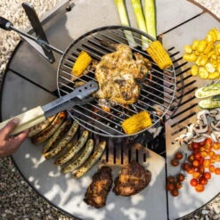 Edelstahl-Feuerstelle 'TRIA', Rost, 100 X 55 X 100 Cm -Garten Sicht Verkäufe 3920100752 Feuerstelle TRIA rost ca100x55x100cm 3 125230