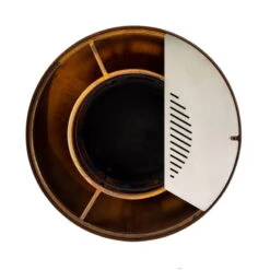 Edelstahl-Feuerstelle 'TRIA', Rost, 100 X 55 X 100 Cm -Garten Sicht Verkäufe 3920100752 Feuerstelle TRIA rost ca100x55x100cm 7 125234