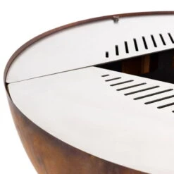 Edelstahl-Feuerstelle 'TRIA', Rost, 100 X 55 X 100 Cm -Garten Sicht Verkäufe 3920100752 Feuerstelle TRIA rost ca100x55x100cm 8 125233