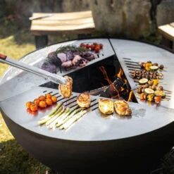 Edelstahl-Feuerstelle 'TRIA', Schwarz, 100 X 55 X 100 Cm -Garten Sicht Verkäufe 3920100753 Feuerstelle TRIA schwarz ca100x55x100cm 7 125241