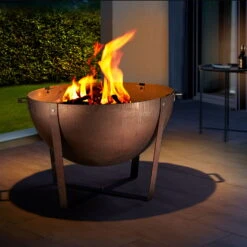 Feuerschale 'Dakota', Rostfarben, Ca. 60 X Ø 80 Cm -Garten Sicht Verkäufe 3920100762 Feuerstelle Dakota ca 80cm rund 2 1 118578