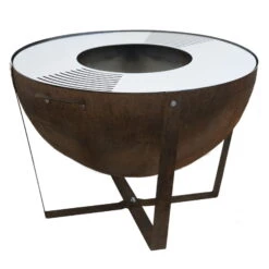 Feuerschale 'Dakota', Rostfarben, Ca. 60 X Ø 80 Cm -Garten Sicht Verkäufe 3920100762 Feuerstelle Dakota ca 80cm rund 2 118575