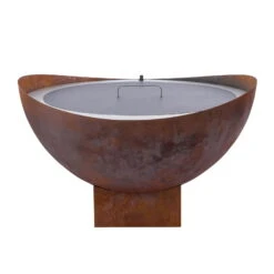 Feuerstelle 'Wave', Rost, Edelstahl, Ca. 100 X 55 X 100 Cm -Garten Sicht Verkäufe 3920100768 Feuerstelle WAVE rost ca100x55x100cm 1 119657