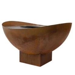 Feuerstelle 'Wave', Rost, Edelstahl, Ca. 100 X 55 X 100 Cm -Garten Sicht Verkäufe 3920100768 Feuerstelle WAVE rost ca100x55x100cm 4 119658