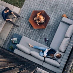 Höfats TRIPLE 90 Feuerschale In Schwarz, Maße 90 X 78 X 24 Cm -Garten Sicht Verkäufe 3920150074 TRIPLE 90 Feuerschale 90x78x24cm 2 57576