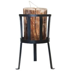 Feuerkorb Für Schwedenfeuer, Schwarz, Weichstahl, Ca. 31,5 X 28 X 40,5 Cm