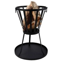 Bodenplatte Für Feuerkorb, Schwarz, Weichstahl, Ca. 50,3 X 50,3 X 3 Cm, 1,47 Kg -Garten Sicht Verkäufe 3920150145 Bodenplatte Feuerkorb 4 113470