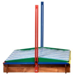 Sandkasten Inkl. Dach, Bunt, 120 X 120 X 120 Cm -Garten Sicht Verkäufe 3940100136 Sandkasten inkl Dach 6 106184